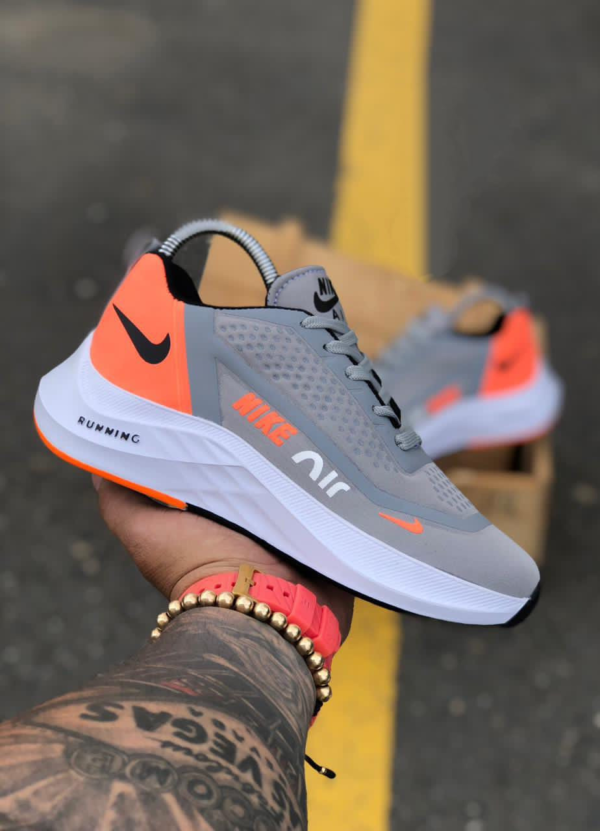 🏃‍♂️ Nike Air Running Gris/Naranja